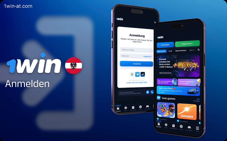 Anleitung zur Anmeldung bei der 1win App in Österreich