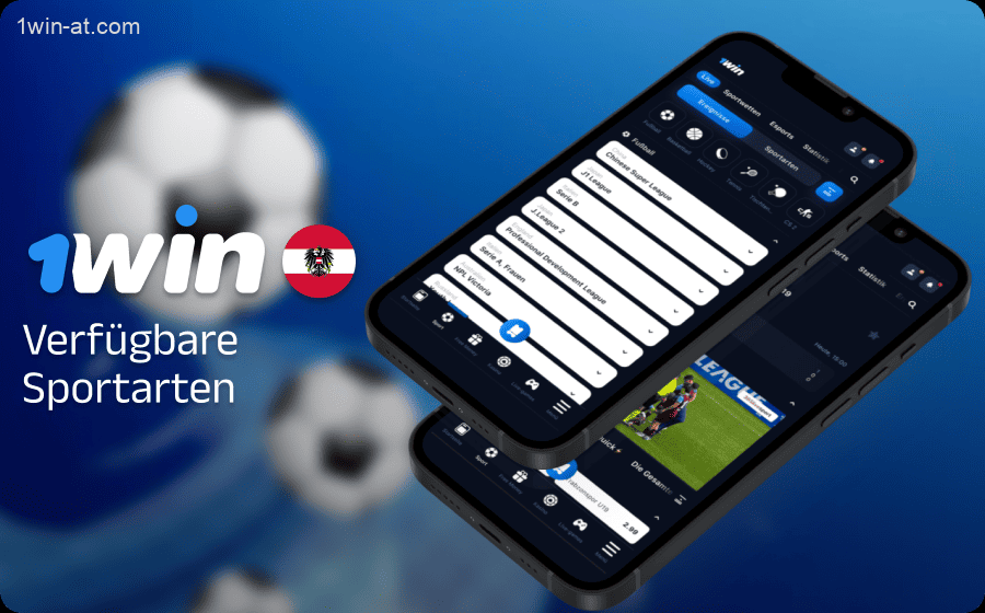 Sportwetten in der 1win Mobile App für Spieler aus Österreich