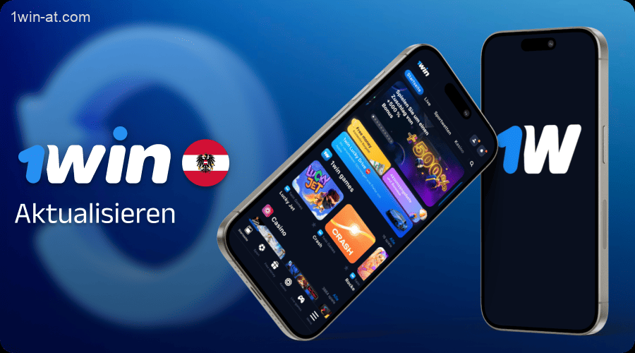 1win-App-Updates auf iOS- und Android-Geräten