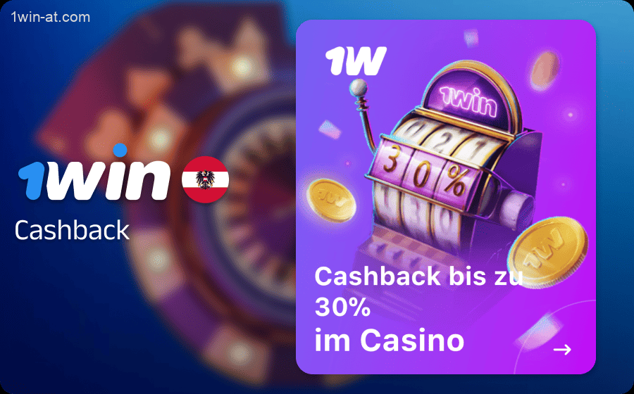 Cashback im 1win Casino für österreichische Spieler