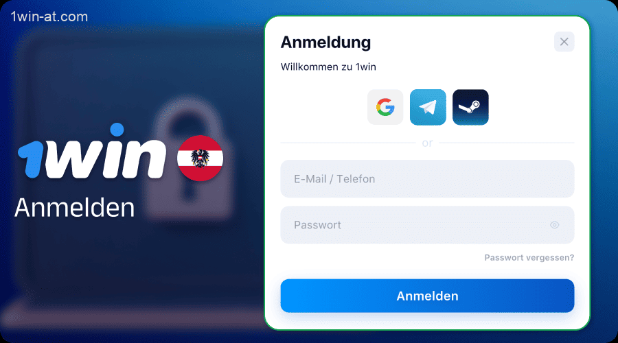 Anleitung zum Einloggen in Ihr 1win-Konto in Österreich