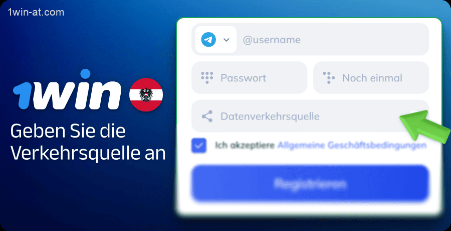 Geben Sie die Verkehrsquelle bei 1win Partners an