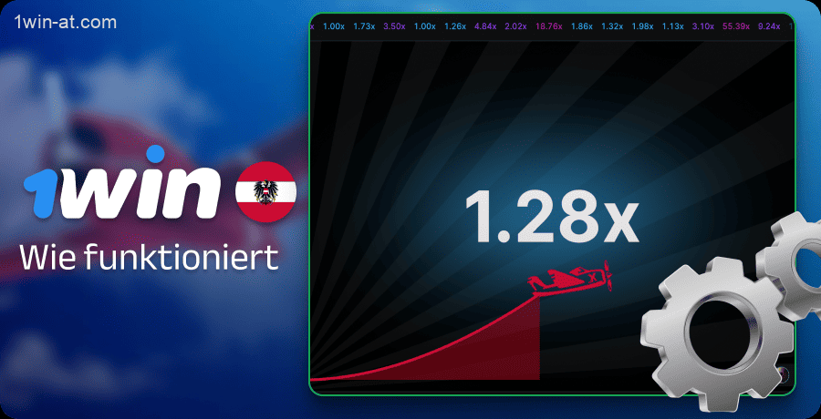 Gameplay von "Aviator" auf 1win in Österreich