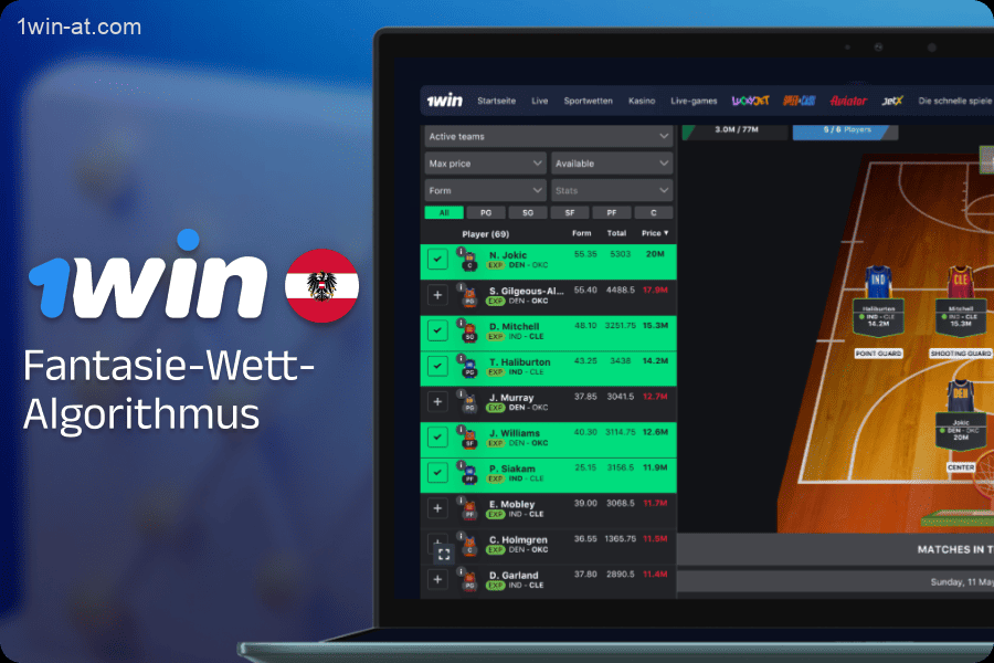 Algorithmen in Fantasy-Sportspielen bei 1win in Österreich