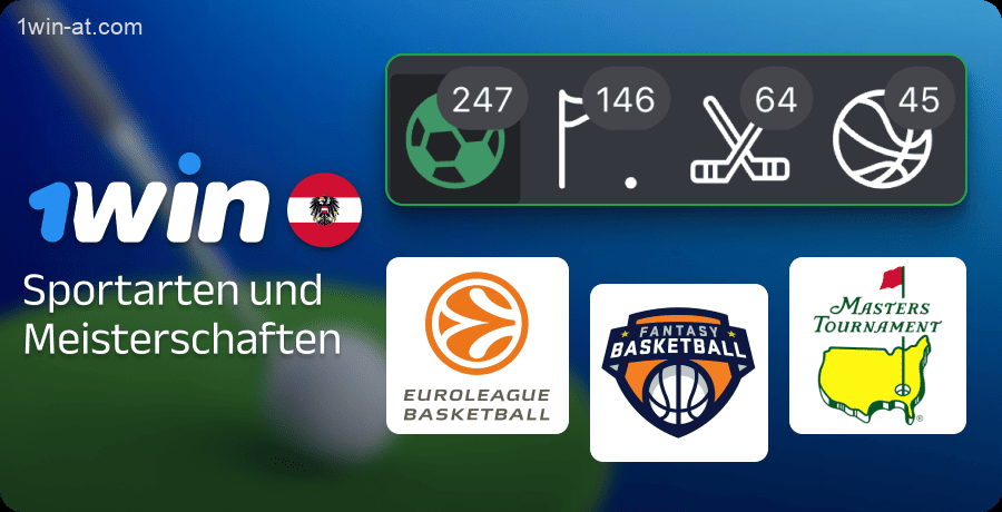 Sport für 1win Fantasy-Wetten in Österreich