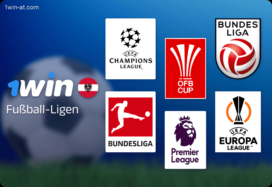 Fußballligen für Wetten auf 1win für Spieler aus Österreich