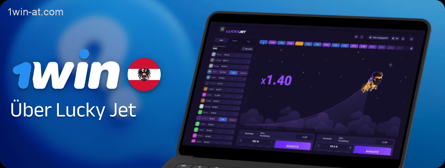 Informationen zum Spiel Lucky Jet auf 1win in Österreich
