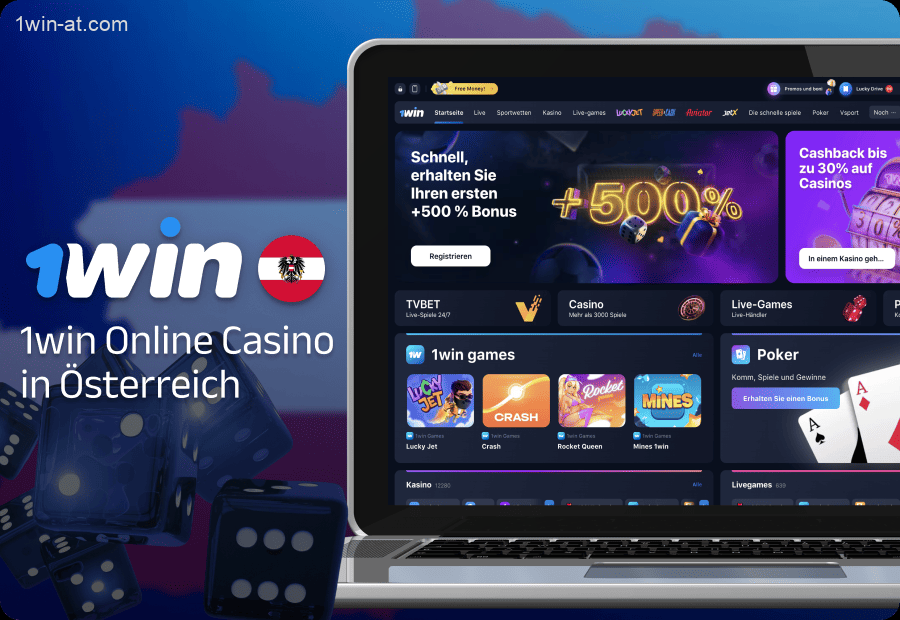 1win Casino-Seite für Sportwetten und Glücksspiel in Österreich