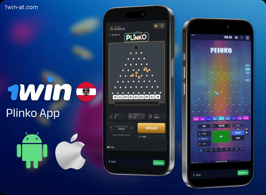 1win Plinko Handy-App für österreichische Spieler