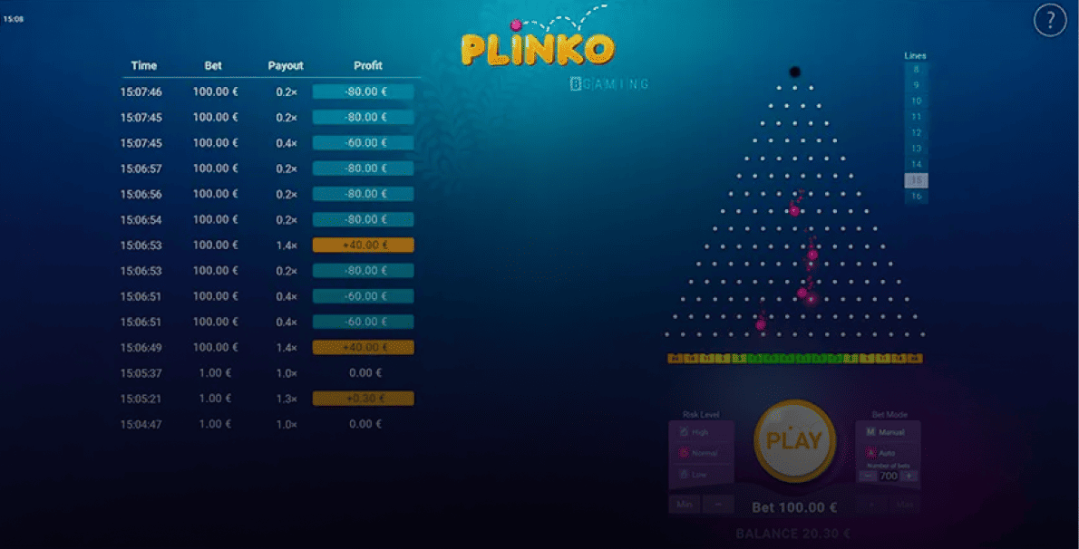 Plinko demo