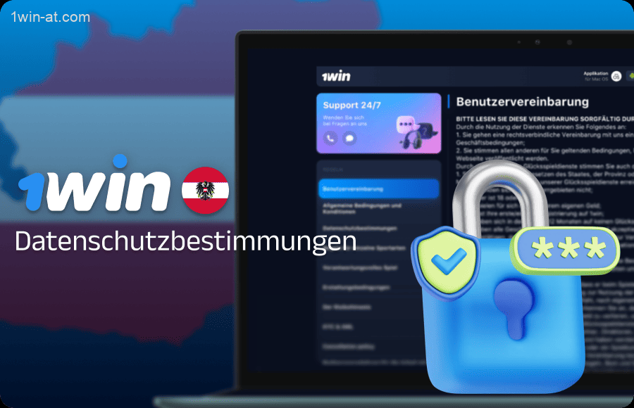 Datenschutzerklärung auf der 1win-Website in Österreich