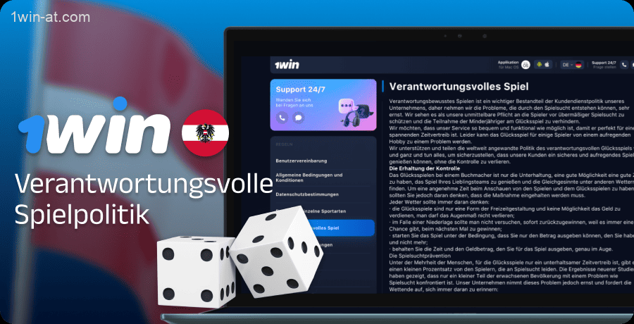 1win Responsible Gaming Policy in Österreich