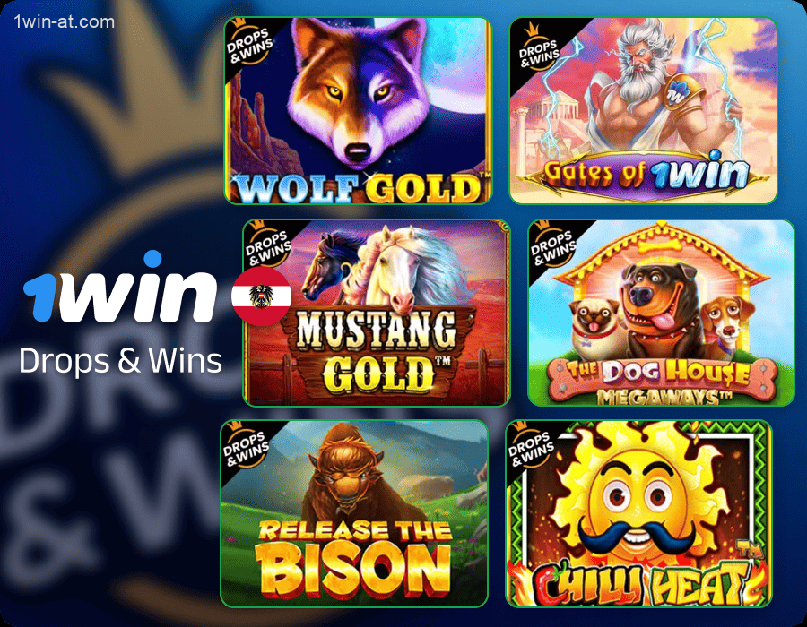 Drops & Wins Spiele auf 1win Österreich